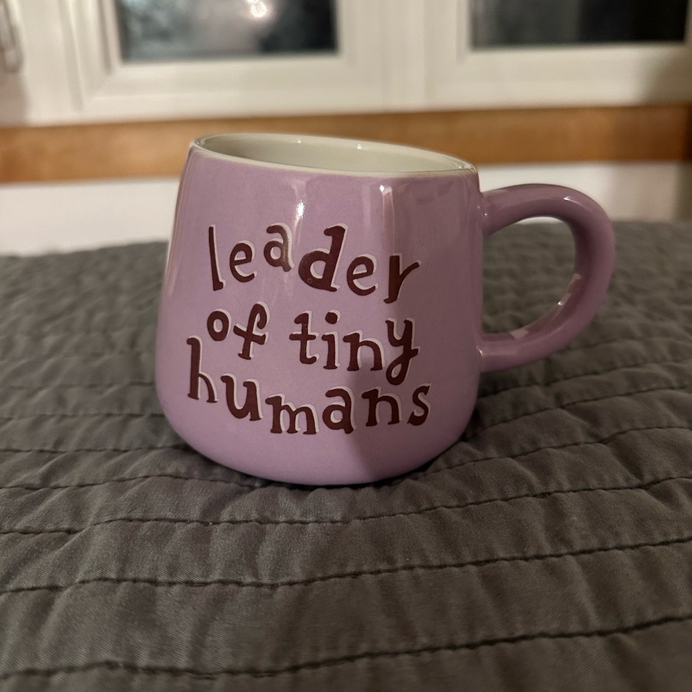 Purple Ceramic Mug - Leader of Tiny Humans